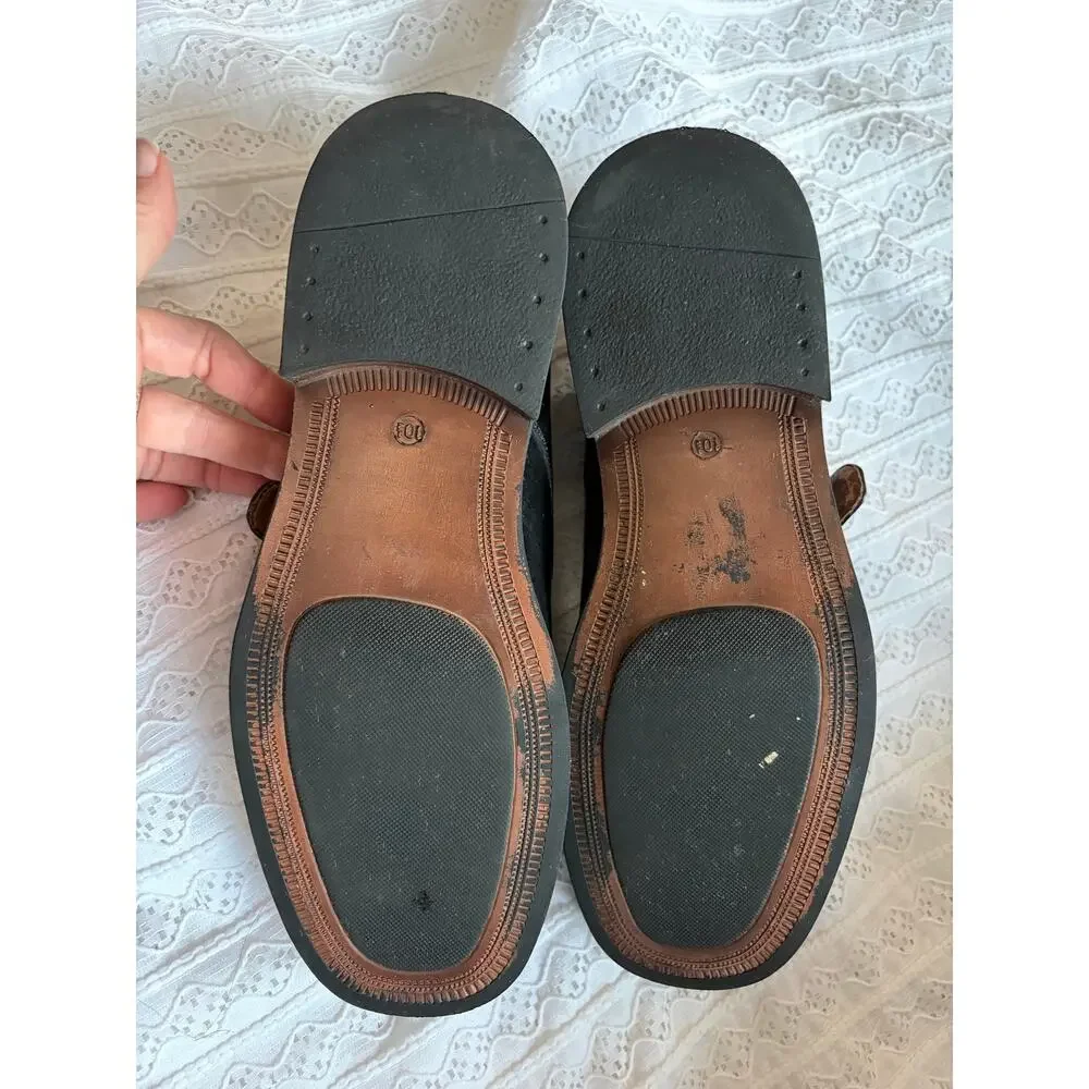 Nunn Bush NXXT Black Leather Monk Strap Dress Shoes Mens 10.5 M Comfort
